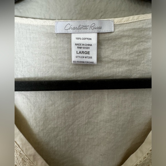 Charlotte Russe Y2K Embroidered top. Size Large - Picture 5 of 5